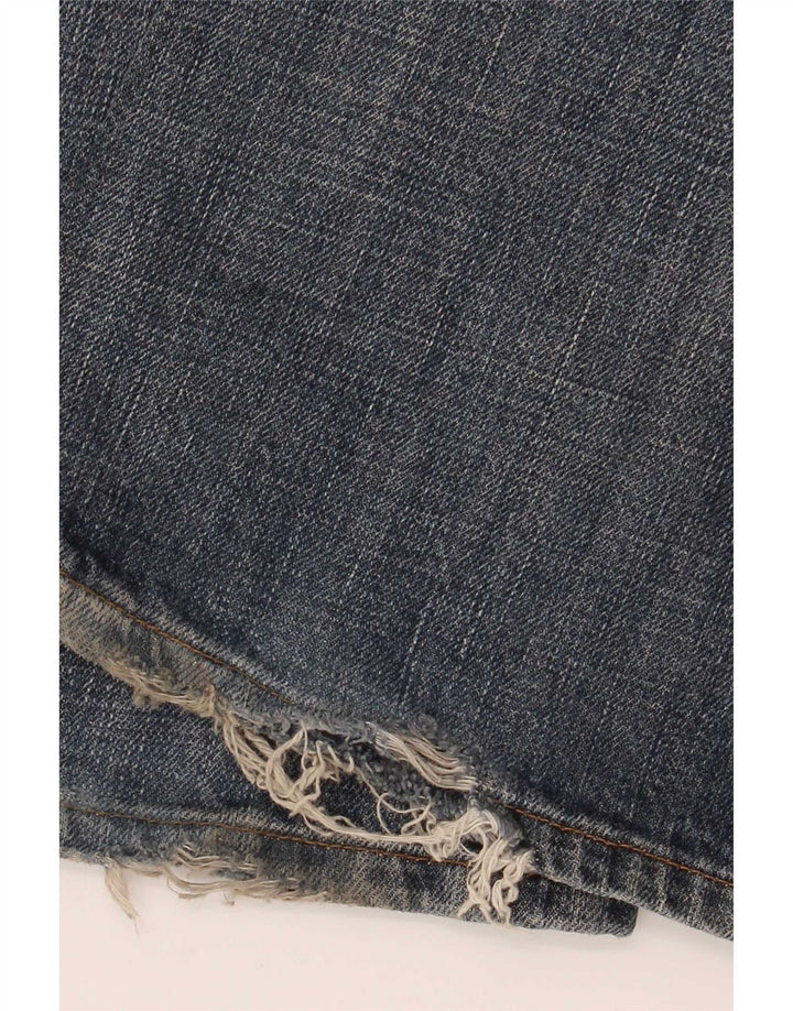 Meltin' Pot Womens Flared Jeans W28 L34 Blue Cotton
