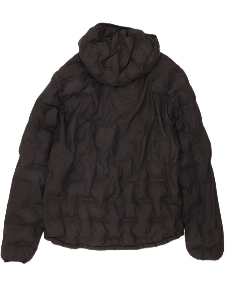 Giacca imbottita con cappuccio da uomo Superdry UK 40 grande poliestere nero