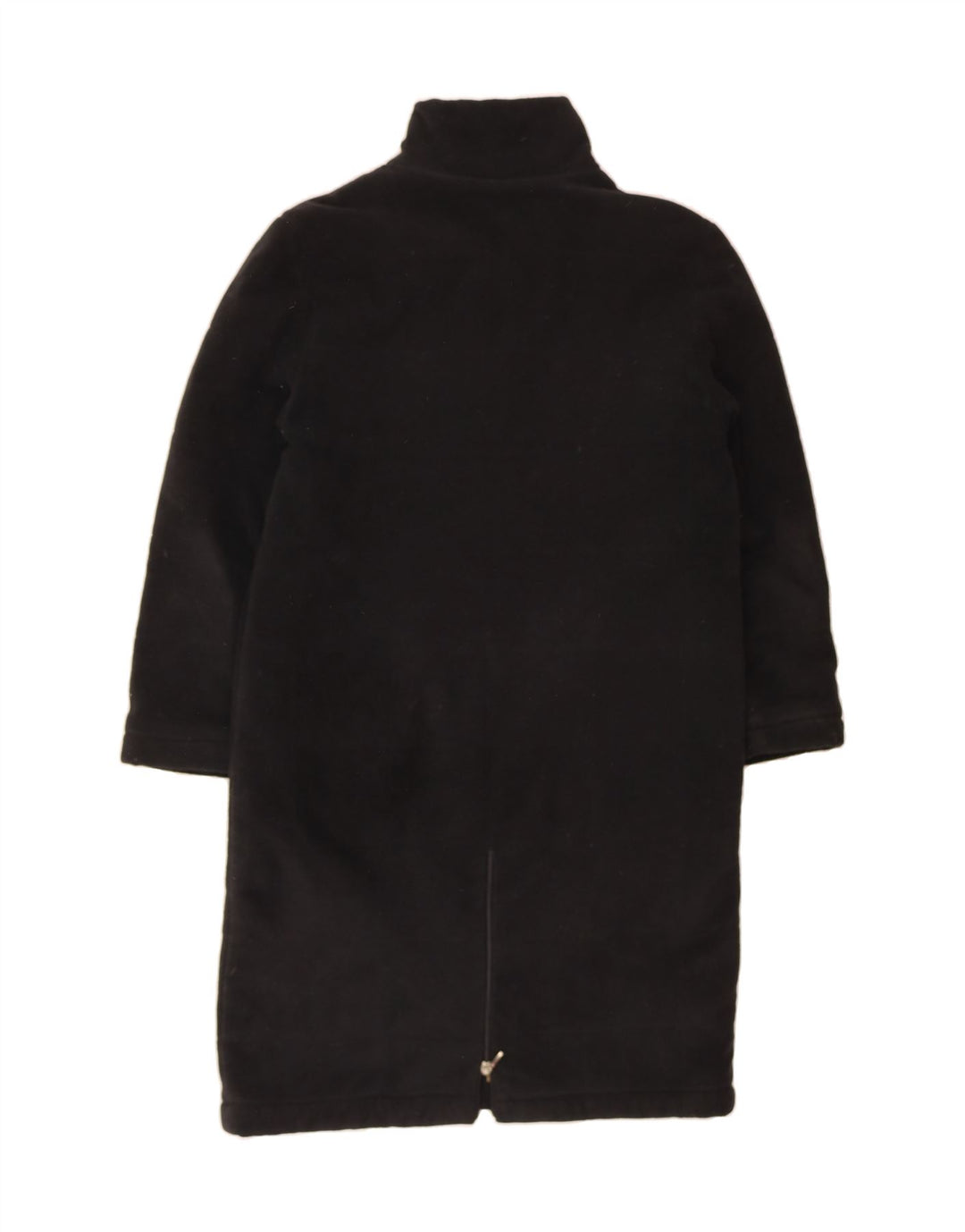FILA Womens Fleece Overcoat UK 10 Small Black Polyester Vintage Fila and Second-Hand Fila from Messina Hembry 