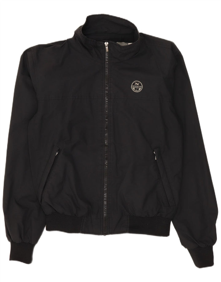 North Sails Mens Bomber Jacket UK 36 Small Navy Blue Nylon