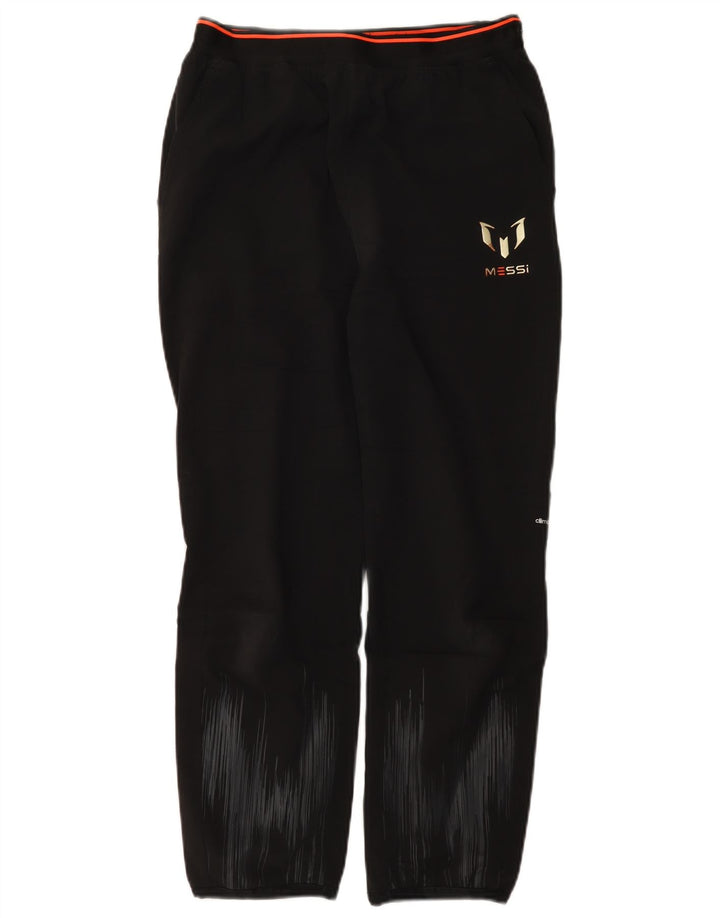 Adidas Boys MESSI Tracksuit Trousers 12-13 Years Black Polyester