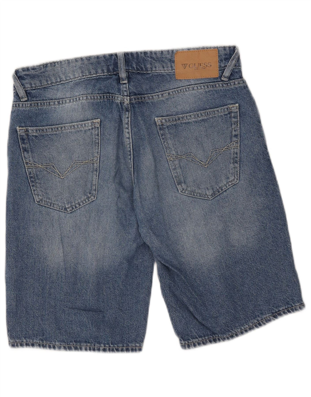 Guess Womens Denim Shorts W30 Medium Blue Cotton