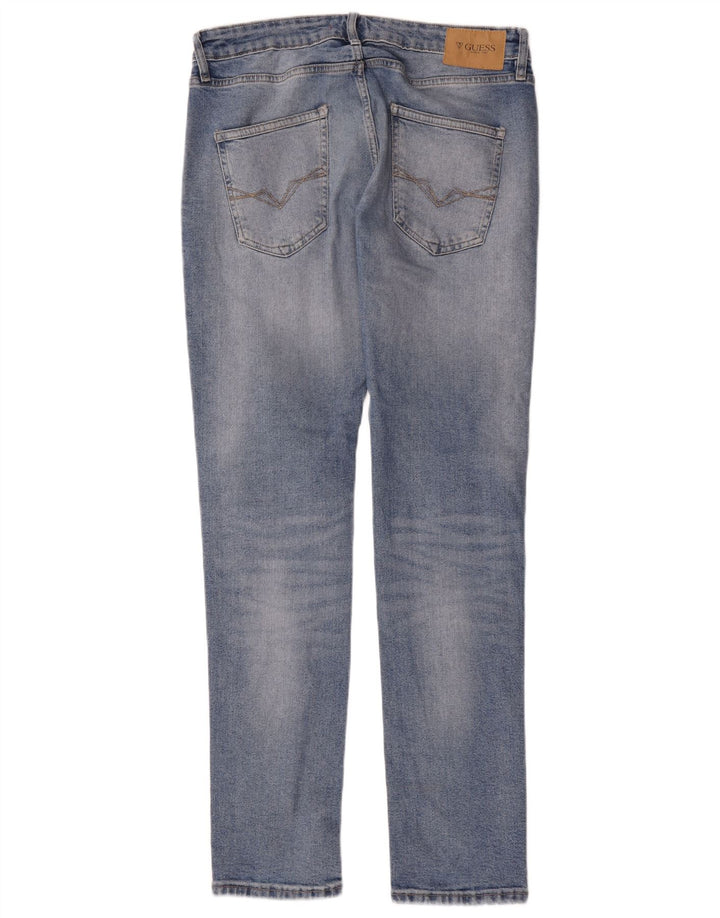 Guess Dame Slim Tapered Jeans W32 L34 Blå Polyester