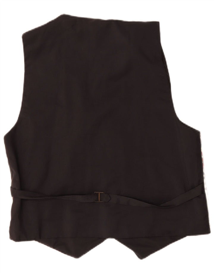 Gilet vintage da uomo medio multicolore geometrico azteco