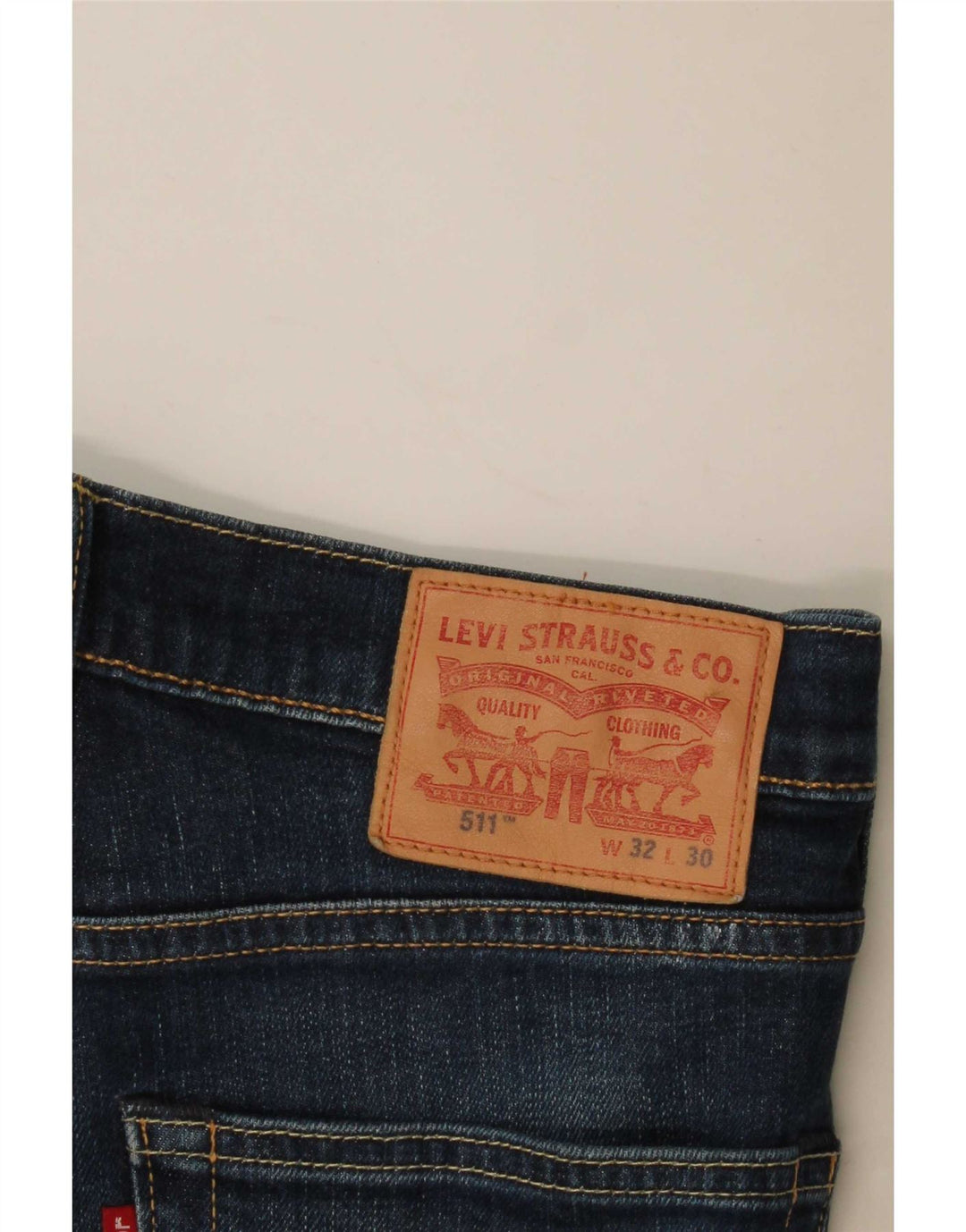 Levi's Jean Slim 511 Femme W32 L30 Bleu Marine Coton