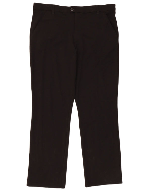Lee Mens Straight Chino Trousers W40 L31 Black Rayon