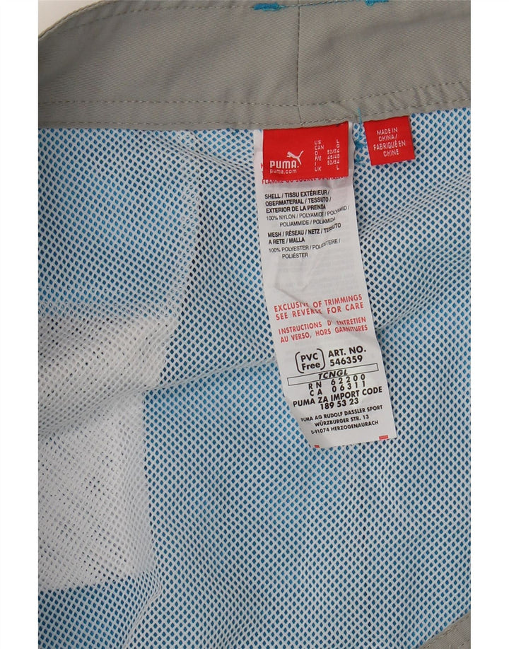 Puma Herre grafiske badeshorts store blå polyester