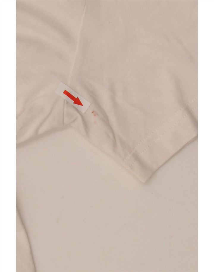 Puma Mens Graphic T-Shirt Top Small White Cotton