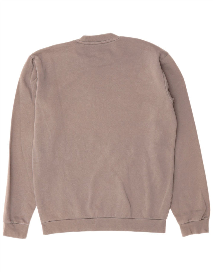 Adidas Mens Sweatshirt Jumper Medium Grey Cotton