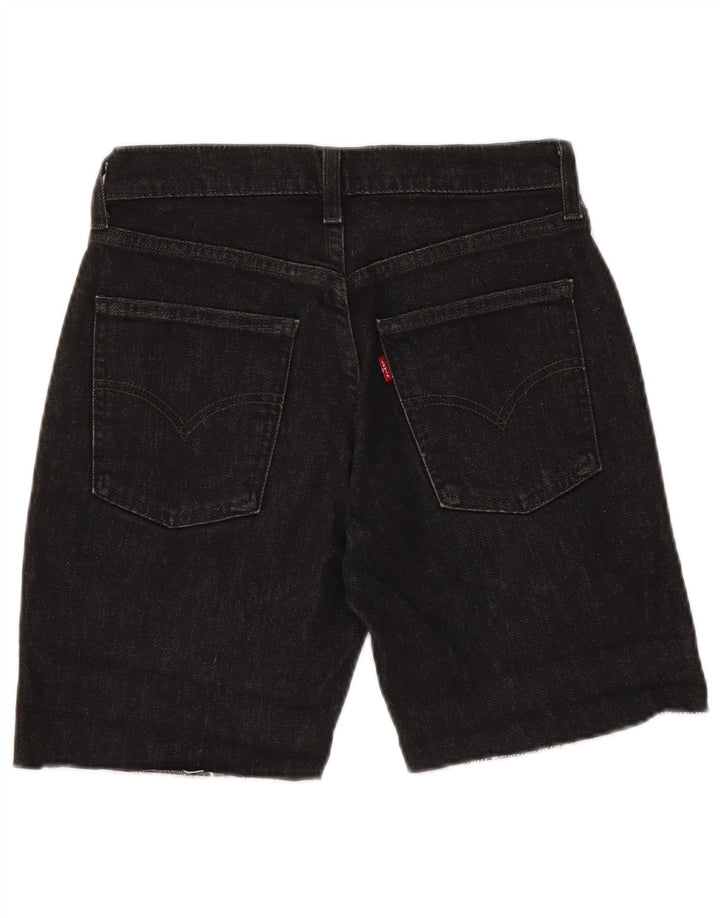 LEVI'S Γυναικείο Σορτς Τζιν 525 W28 Μεσαίο μαύρο βαμβακερό