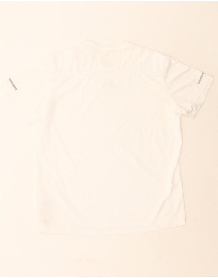 ADIDAS Mens Climalite T-Shirt Top XL White Polyester Vintage Adidas and Second-Hand Adidas from Messina Hembry 