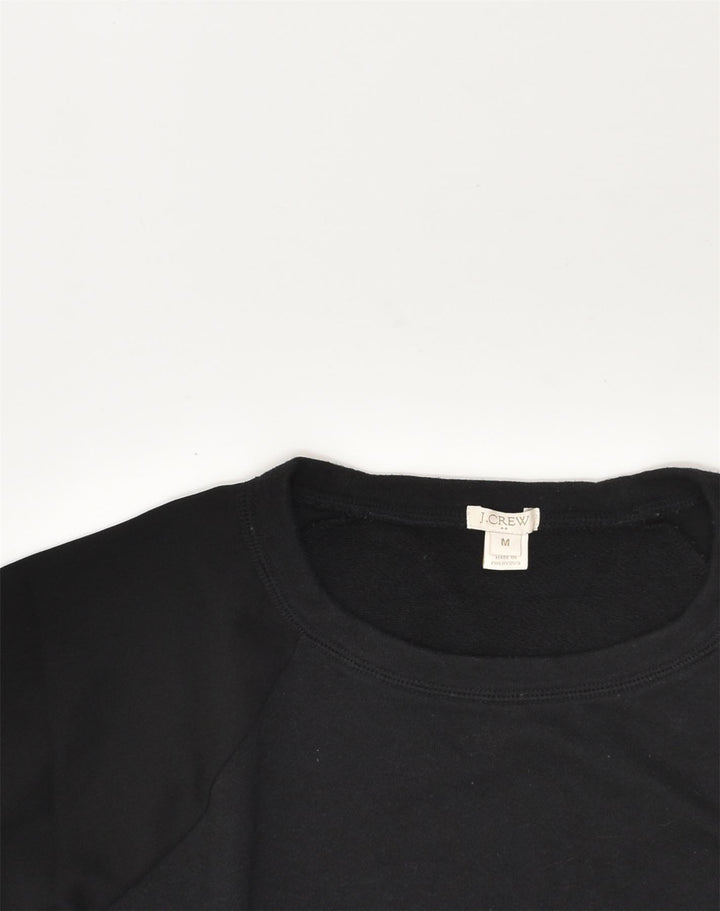 J. CREW Womens Sweatshirt Jumper UK 14 Medium Black Cotton | Vintage J. Crew | Thrift | Second-Hand J. Crew | Used Clothing | Messina Hembry 