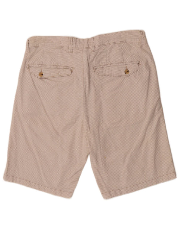Zara Mens Sunset Chino Shorts EU 40 Medium W31 törtfehér kockás
