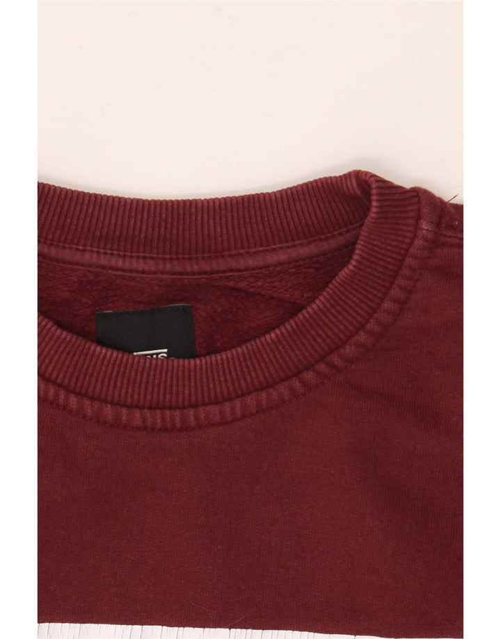 Vans Mens Graphic Sweatshirt Jumper Medium Burgundy