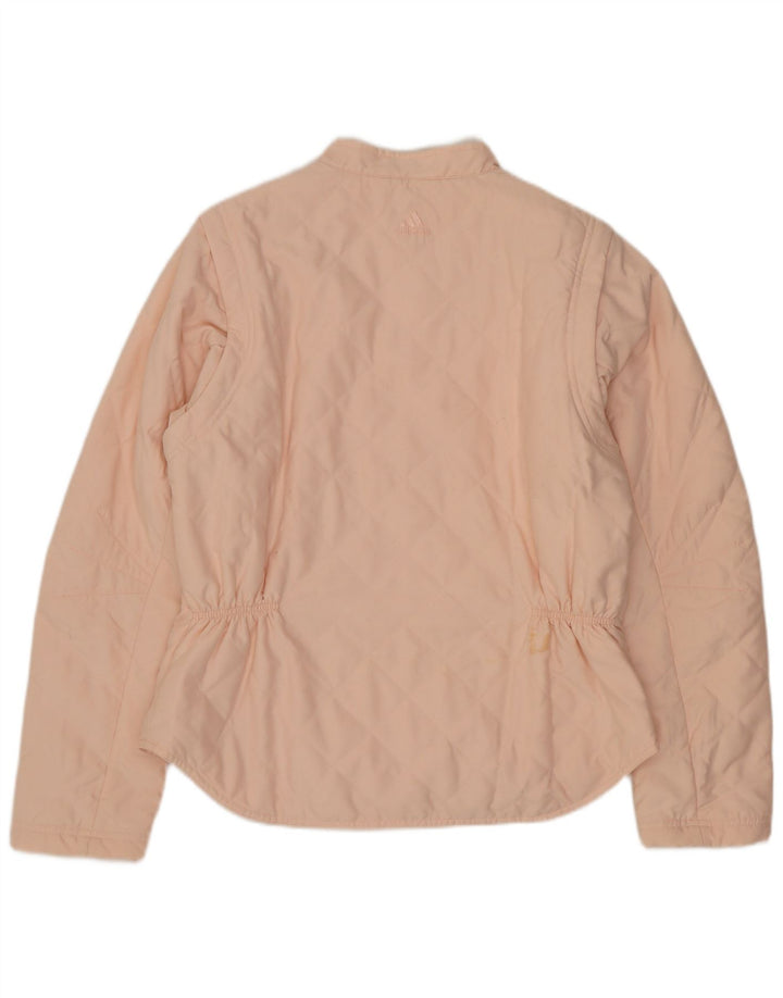 Giacca trapuntata da donna Adidas UK 14 poliestere rosa medio