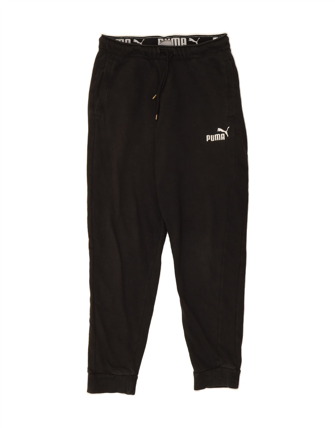 PUMA Womens Tracksuit Trousers Joggers Medium  Black Cotton Vintage Puma and Second-Hand Puma from Messina Hembry 