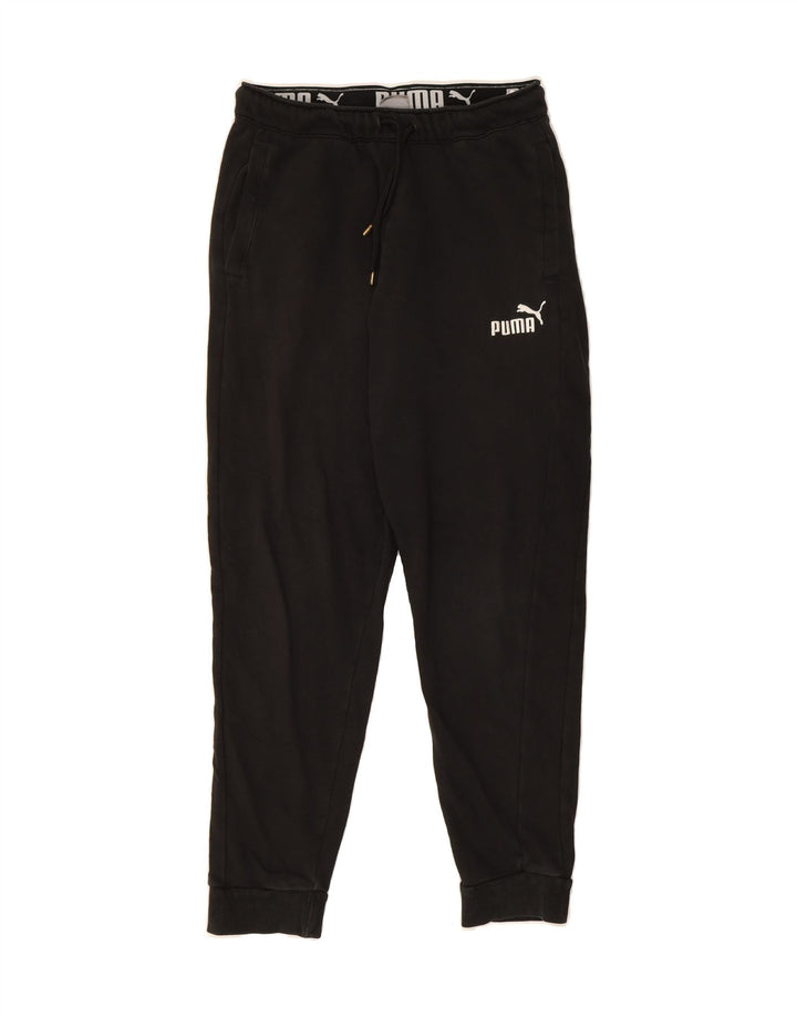 PUMA Womens Tracksuit Trousers Joggers Medium  Black Cotton Vintage Puma and Second-Hand Puma from Messina Hembry 