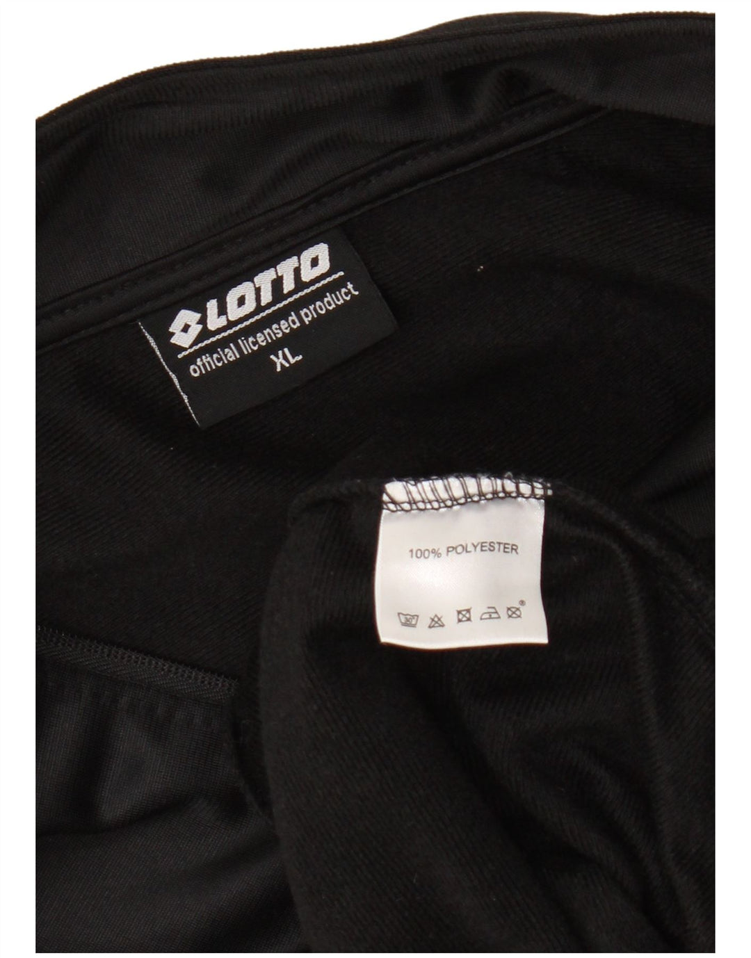 Lotto Mens Tracksuit Top Jacket XL Black Polyester