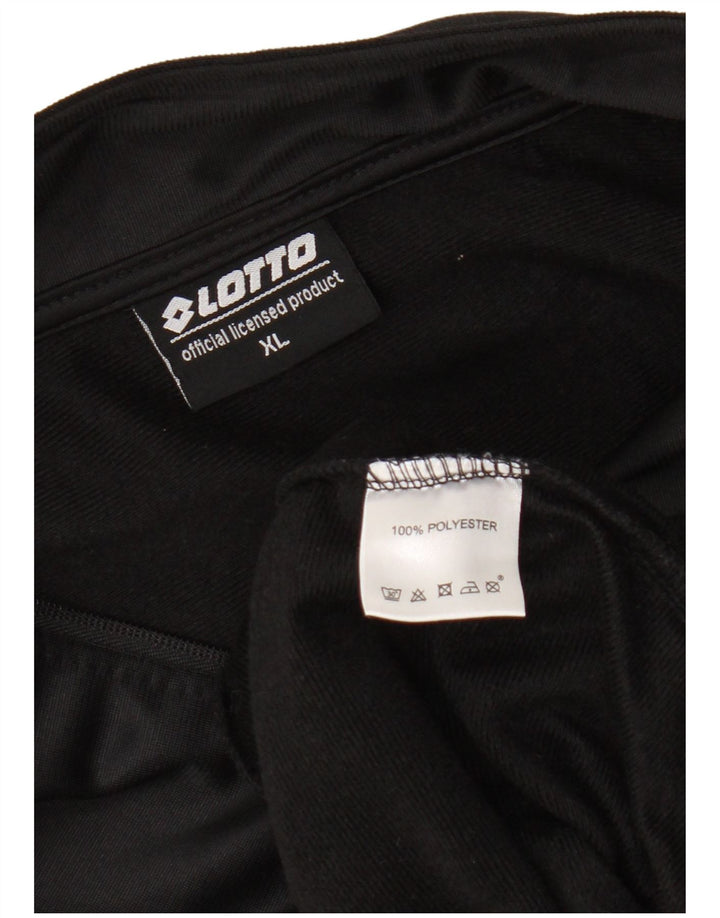 Lotto Mens Tracksuit Top Jacket XL Black Polyester