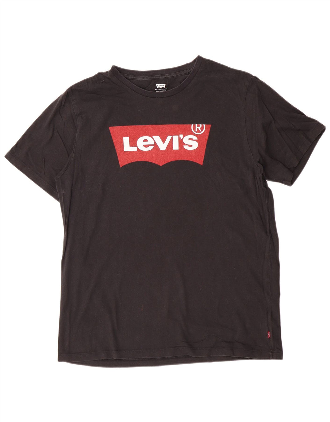 Levi's Mens Graphic T-Shirt Top Medium Black Cotton