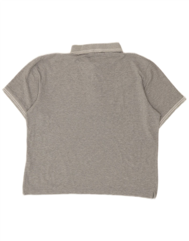 CHAMPION Mens Easy Fit Polo Shirt Medium Grey Cotton