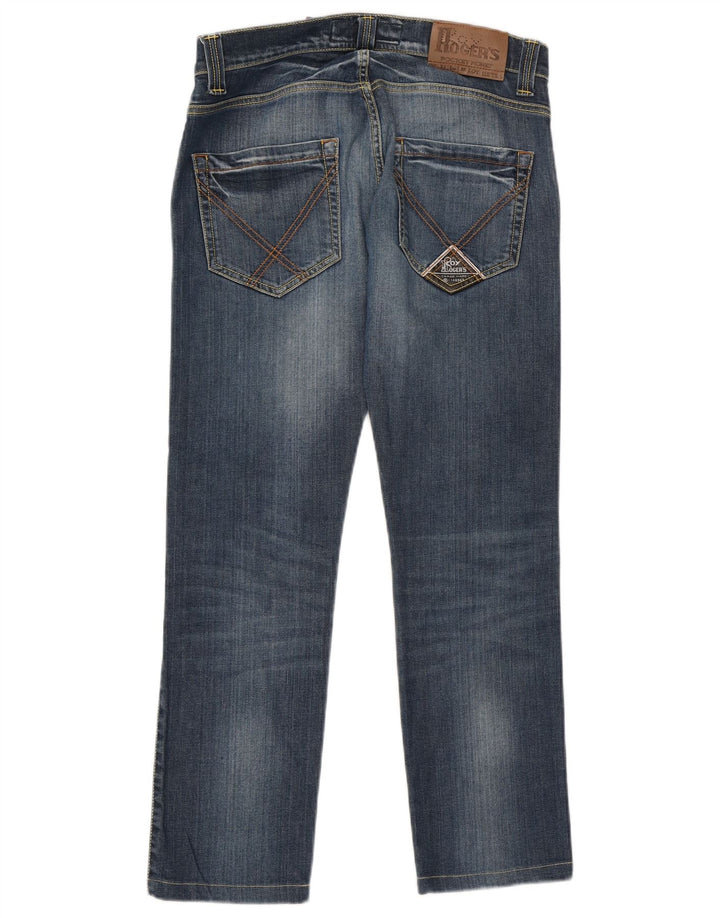 Roy Rogers Mens Straight Jeans W32 L28 Blue Cotton