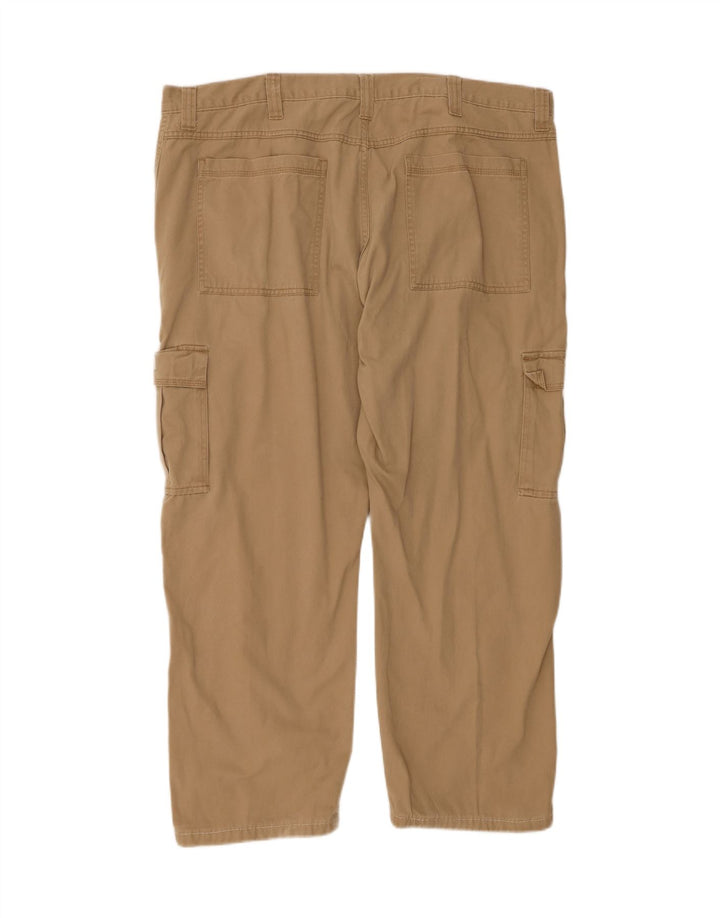WRANGLER Mens Straight Cargo Trousers W42 L27 Beige Cotton Vintage Wrangler and Second-Hand Wrangler from Messina Hembry 