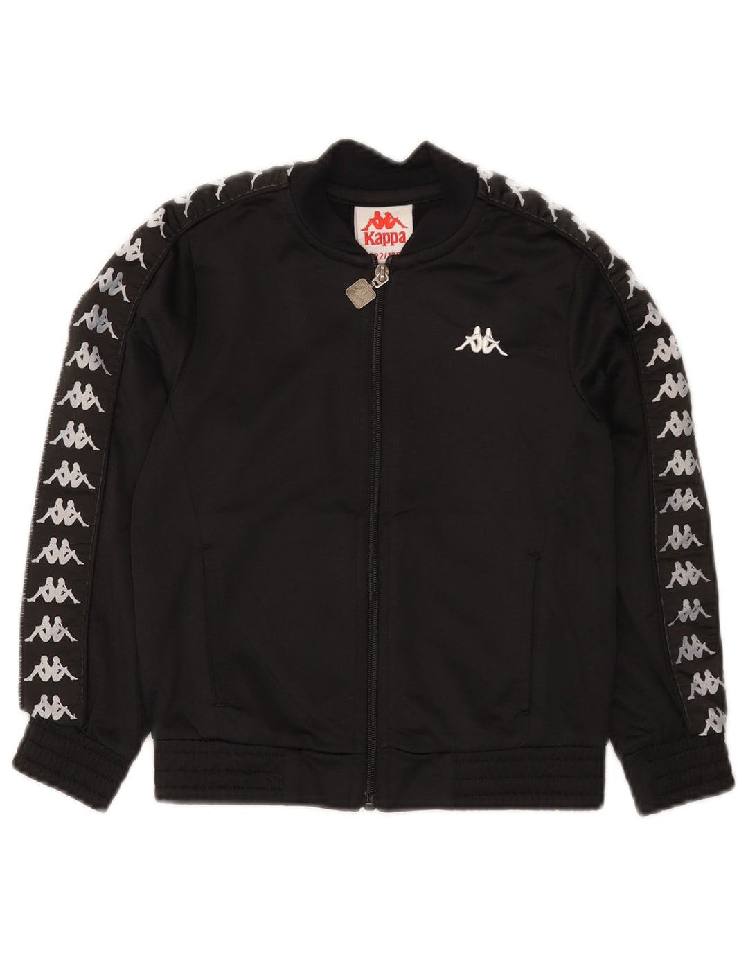Kappa Boys Graphic αθλητική φόρμα Top Jacket 7-8 Years Black Polyester