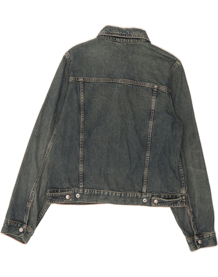 BENETTON Boys Denim Jacket 11-12 Years XL Blue Cotton Vintage Benetton and Second-Hand Benetton from Messina Hembry 