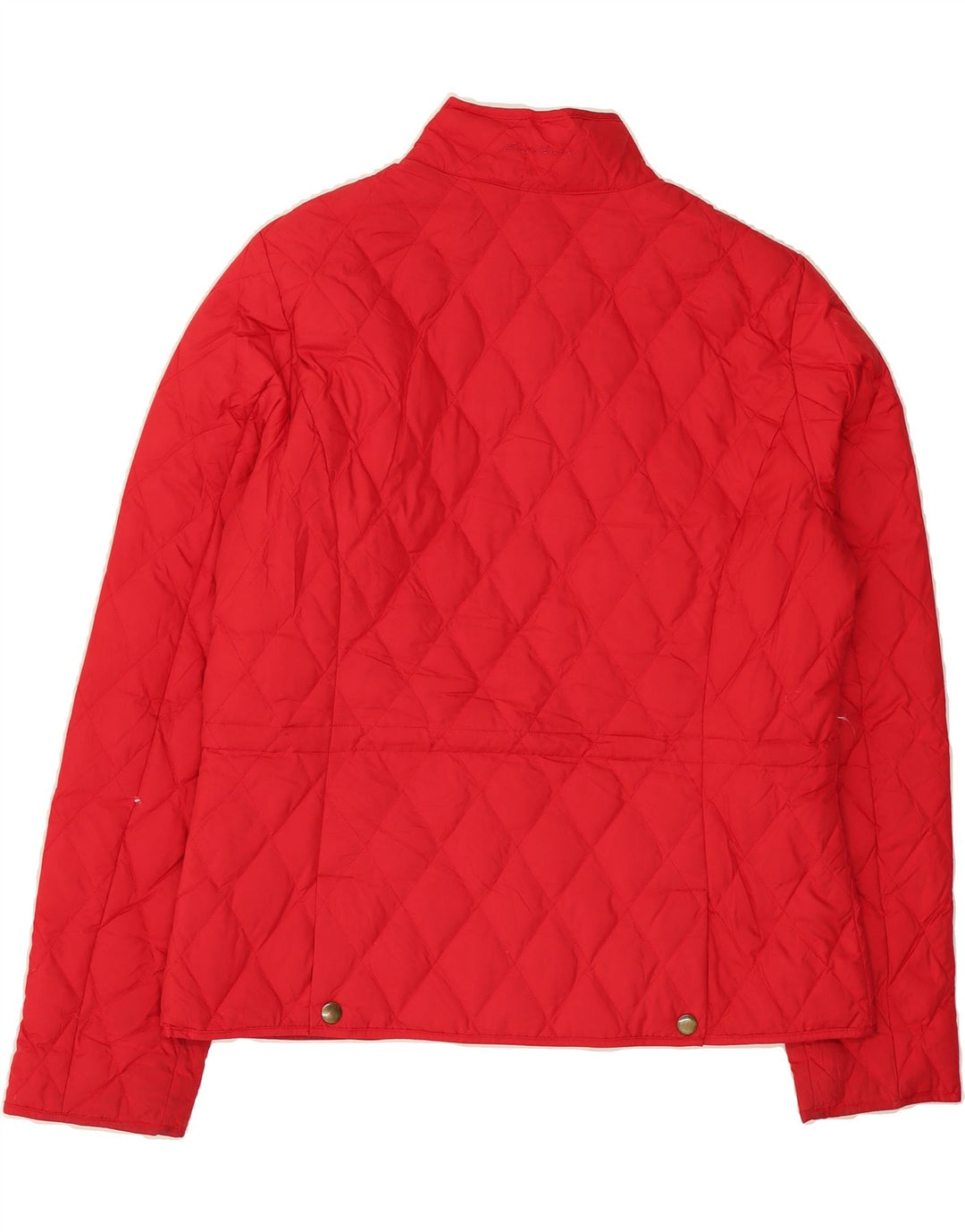 EDDIE BAUER Womens Quilted Jacket UK 14 Medium Red Polyester Vintage Eddie Bauer and Second-Hand Eddie Bauer from Messina Hembry 