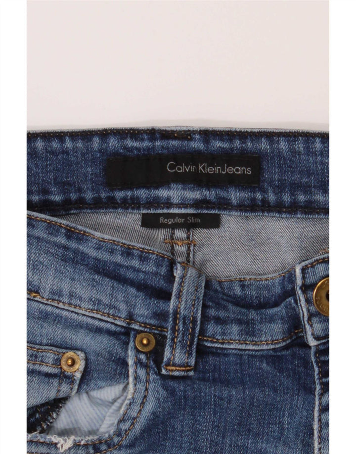 Jeans slim da uomo Calvin Klein W34 L32 Blu
