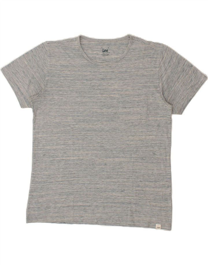 LEE Mens Regular Fit T-Shirt Top XL Grey Vintage Lee and Second-Hand Lee from Messina Hembry 