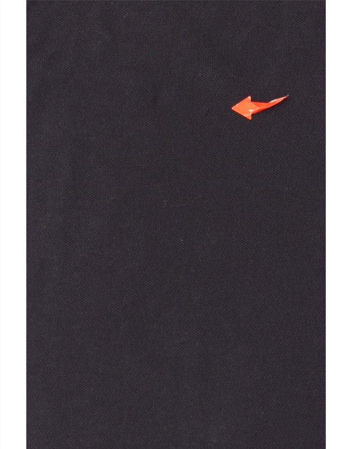 Champion Mens Polo Shirt Large Navy Blue Striped Cotton