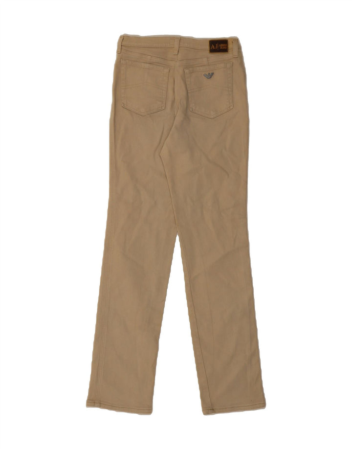 ARMANI Womens Slim Jeans W30 L32 Beige Cotton Vintage Armani and Second-Hand Armani from Messina Hembry 
