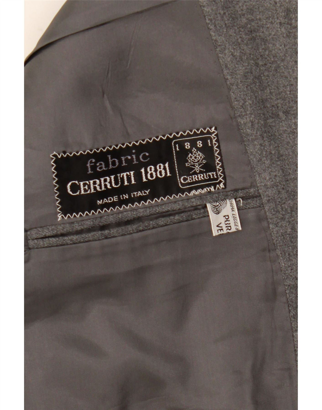 Cerruti 1881 Mens 2 Button Blazer Jacket UK 42 XL Grey Wool