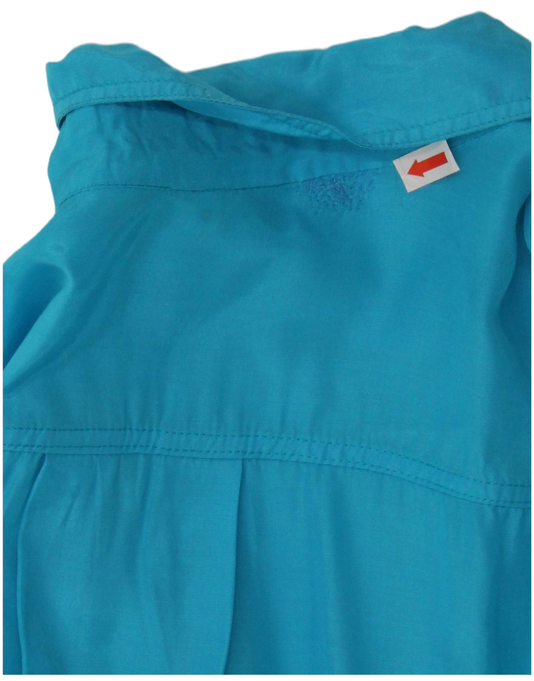STEFANEL Womens Oversized Short Sleeve Shirt UK 10 Small Blue Viscose