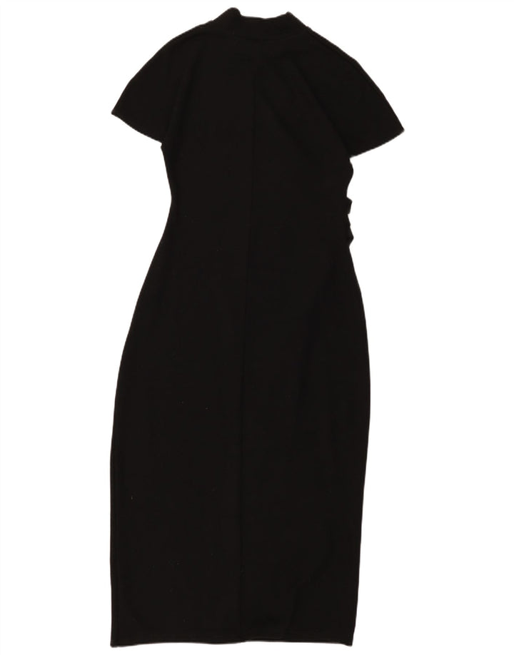Zara Damen Maxikleid UK 14 Large Schwarz