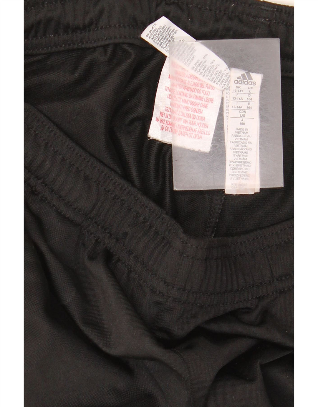 Adidas Boys Tracksuit Trousers 13-14 Years  Black Polyester