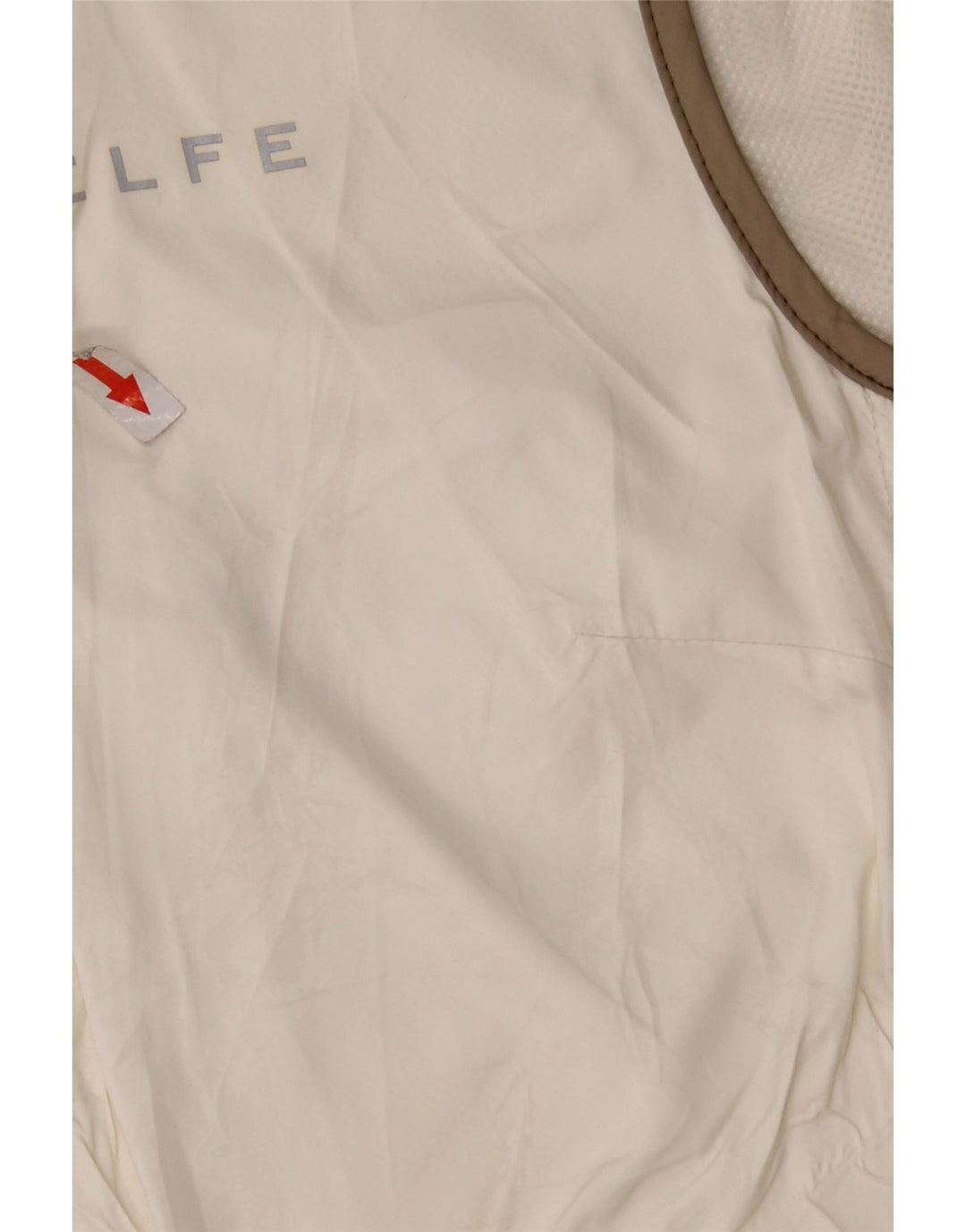 Belfe Womens Sleeveless Tracksuit Top Jacket UK 14 Large White Polyamide
