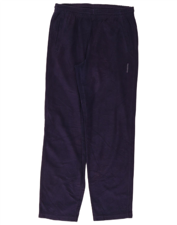 DIADORA Mens Tracksuit Trousers UK 38 Medium  Navy Blue Polyester