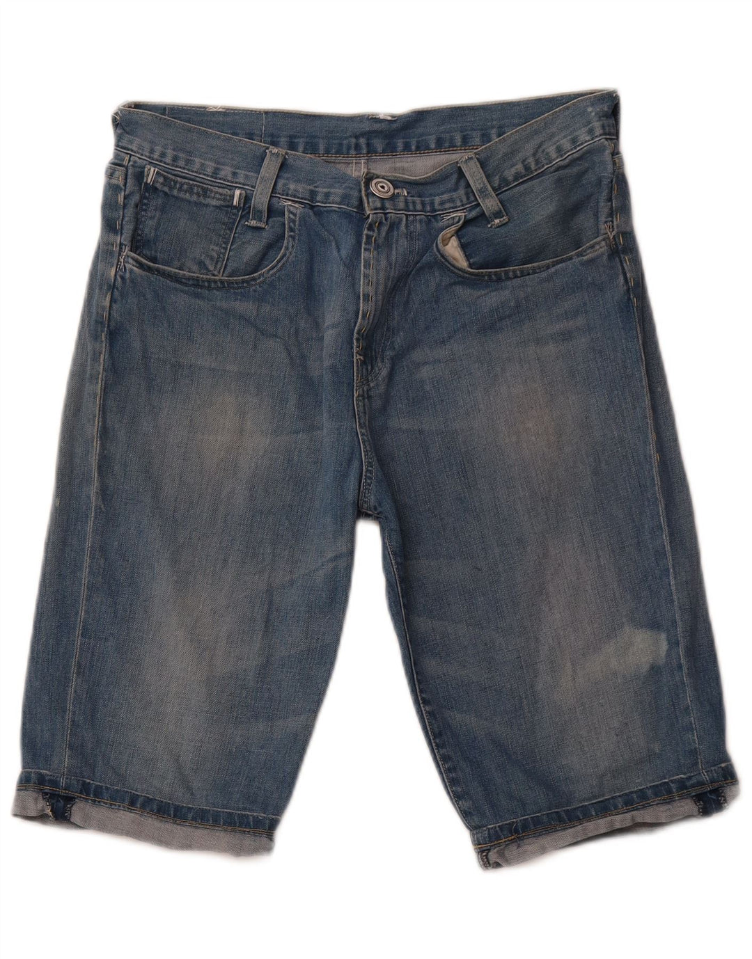 LEVI'S Mens Denim Shorts W30 Medium Blue Cotton