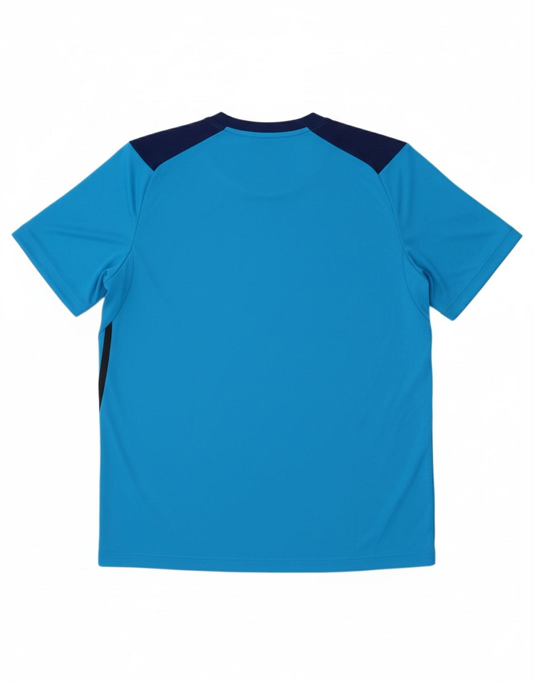 ADIDAS Mens T-Shirt Top Large Blue Colourblock Polyester