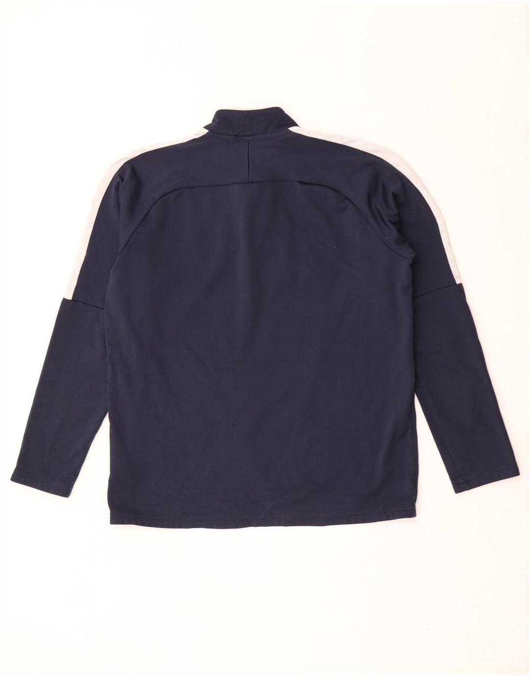 Top della tuta pullover Nike Dri Fit da uomo, color block medio blu navy