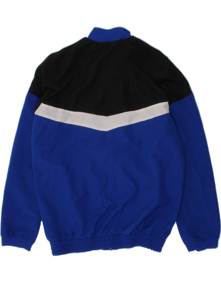 ADIDAS Boys Tracksuit Top Jacket 9-10 Years Blue Colourblock Polyester Vintage Adidas and Second-Hand Adidas from Messina Hembry 