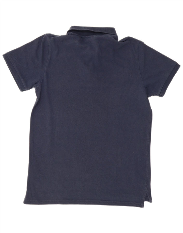 Maui and Sons Mens Polo Shirt Medium Navy Blue Cotton