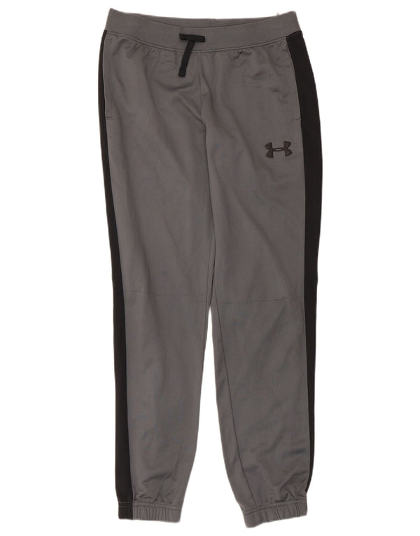 Pantaloni da tuta da ragazzo Under Armour da jogging 11-12 anni di grandi dimensioni grigi