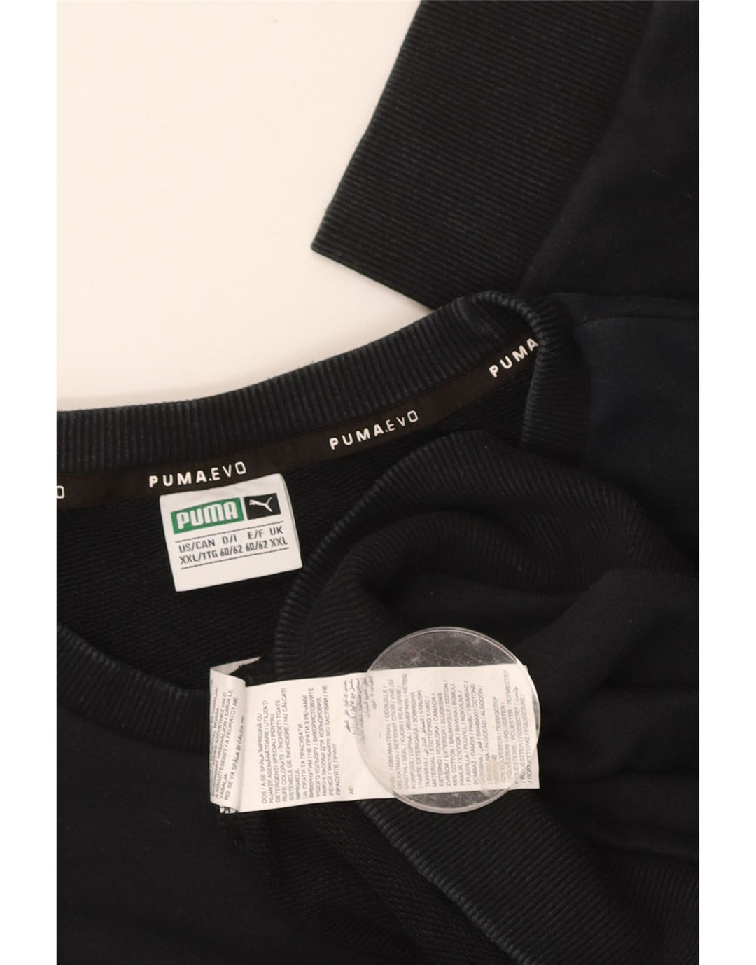 PUMA Mens Graphic Sweatshirt Jumper 2XL Black Cotton