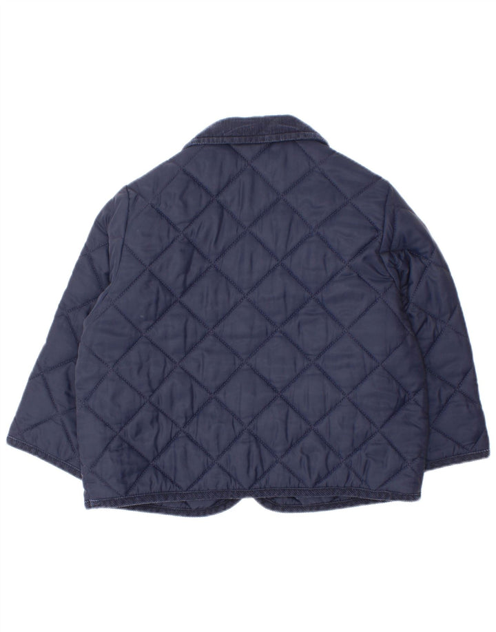 Giubbotto Trapuntato Bambino Benetton 5-6 Anni Blu Navy