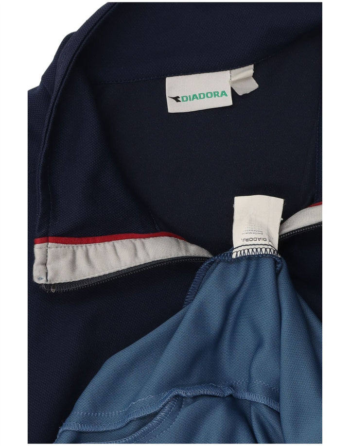 Diadora Træningsdragt til mænd Topjakke Stor marineblå Colourblock Polyester