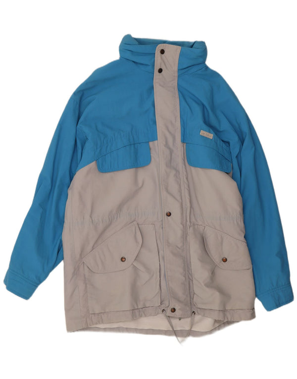 Giacca a vento con cappuccio da uomo San Felice UK 40 Large Blue Colourblock